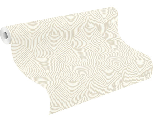 Tapetrulle med bågmönster