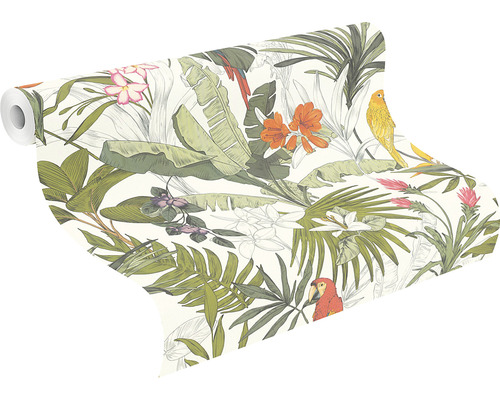 Tapetrulle med djungelmönster