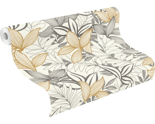 Tapetrulle med bladmönster