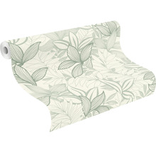 Tapetrulle med blommönster