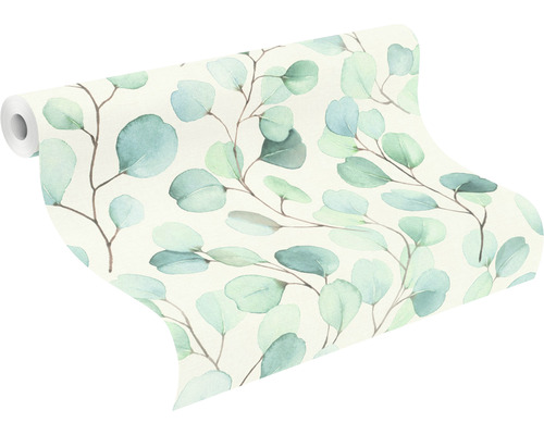 Tapetrulle med eukalyptusmönster