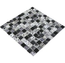 Mosaik XCM JT03 Crystal mix 29,8x29,8 cm black
