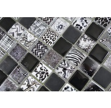 Mosaik XCM JT03 Crystal mix 29,8x29,8 cm black
