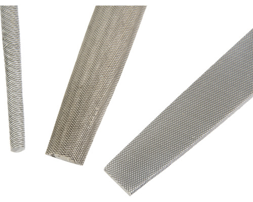 Detaljvy av olika metallfilar