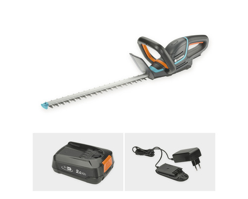Gardena batteridriven häcksax med batteri och laddare