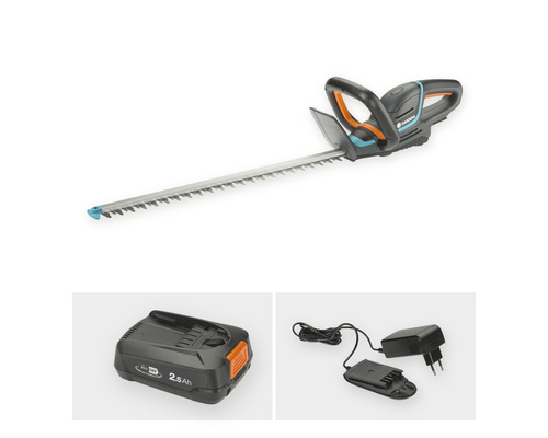 Gardena batteridriven häcksax med batteri och laddare