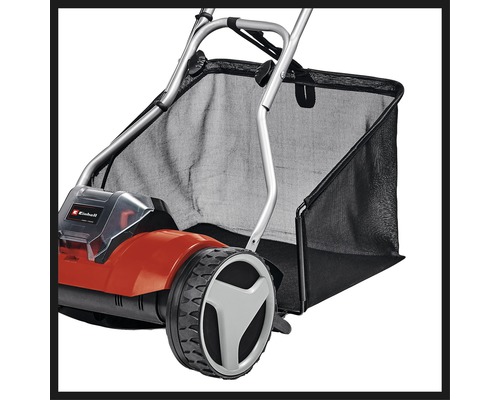 Einhell gräsmattluftare med uppsamlingskorg för trädgårdsskötsel
