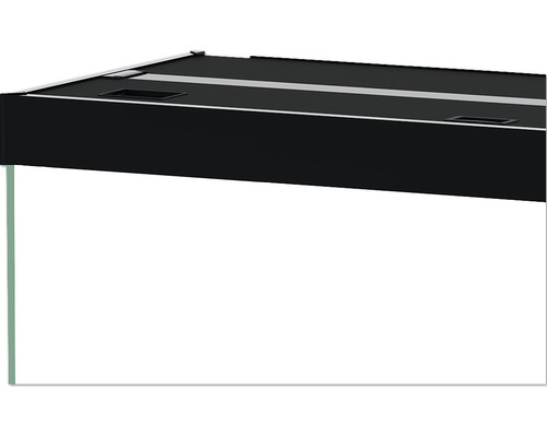 Akvarium med svart underskåp