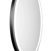 Oval spegel med integrerad belysning