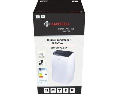 Hantech Silent A+ luftkonditionering i produktförpackning
