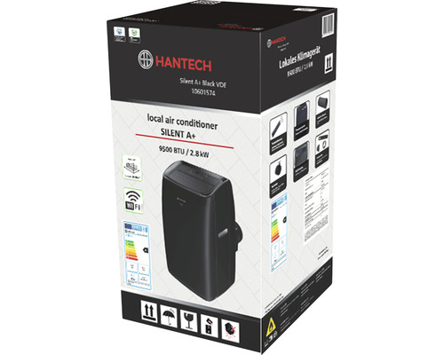Hantech Lokal luftkonditionering Silent A+ i produktförpackning