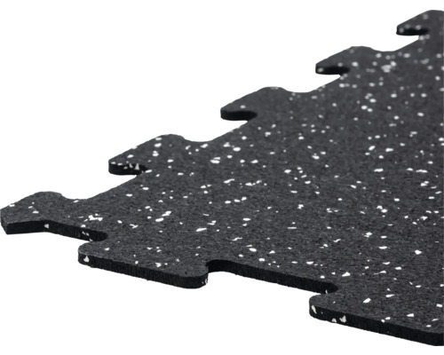 Pusselmatta av gummi med anslutningssystem