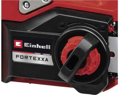 Detaljvy av Einhell Fortexxa motorsåg
