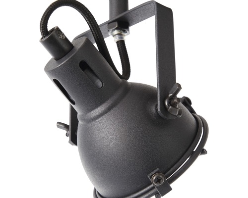 Svart takspotlight i metall