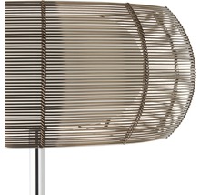 Golvlampa med skärm av metalltråd