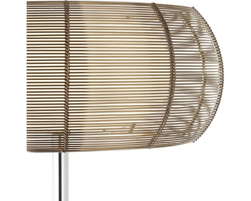 Bordslampa med skärm av metalltråd