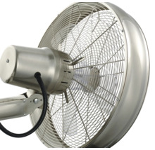 Metall väggmonterad fläkt för ventilation
