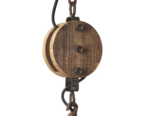 Träblock med metallupphängning