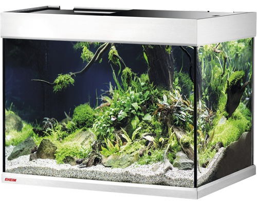 EHEIM akvarium med växter, stenar och sand