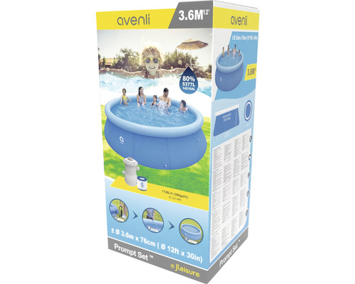 Avenli Prompt Set poolförpackning, 3,6 meter diameter