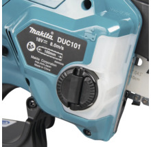 Detaljvy av Makita DUC101 batteridriven motorsåg