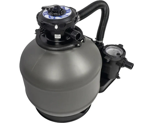 Sandfilteranläggning för pooler med pump och slang