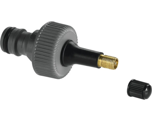 Adapter för trädgårdsslang och däckventil
