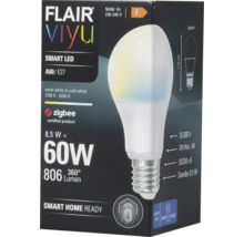 Förpackning för en Flair Viyu A60 E27 smart LED-lampa