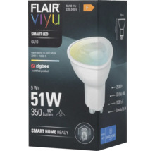 FLAIR Viyu Smart LED-lampa GU10 för användning med Smart Home-system