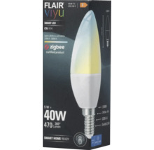 FLAIR Viyu smart LED-lampa C35 E14 i produktförpackning
