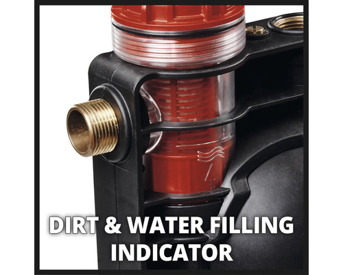 Indikator för smuts och vattennivå