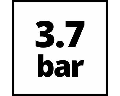 Symbol för 3.7 bar tryck
