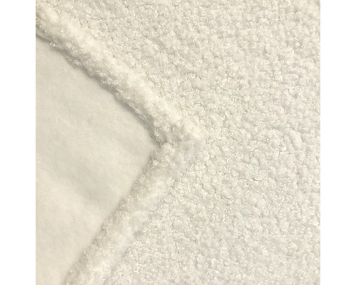 Närbild av en vit fleecefilt