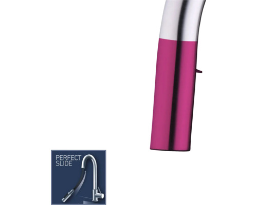 Köksblandare med utdragbar duschdetaljvy