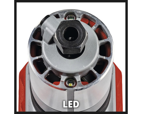 Överfräs Detaljvy med LED-belysning