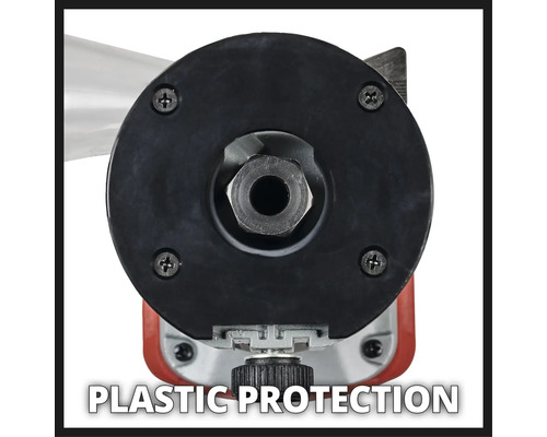 Plastskydd för en handöverfräs