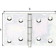Gångjärn ALBERTS brett förzinkat 60x90x1,3mm-thumb-3 Gångjärn ALBERTS brett förzinkat 60x90x1,3mm-thumb-3