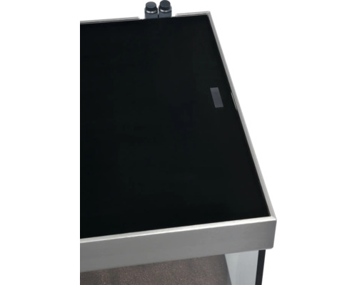 Akvarielock i glas med kontrollknappar