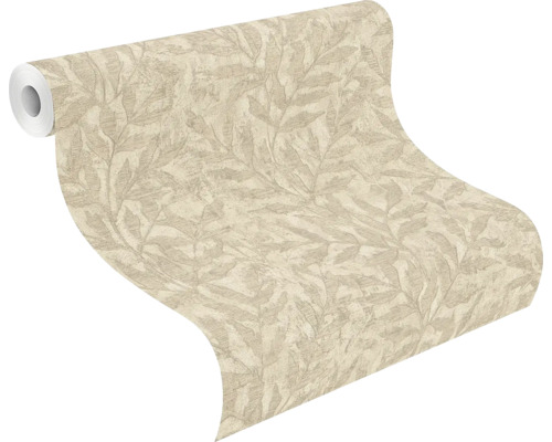 Tapetrulle med bladmönster