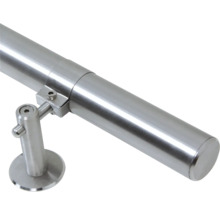 Räcke i rostfritt stål med fäste