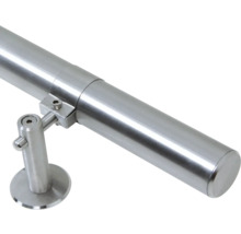 Rostfritt stålräcke med fäste