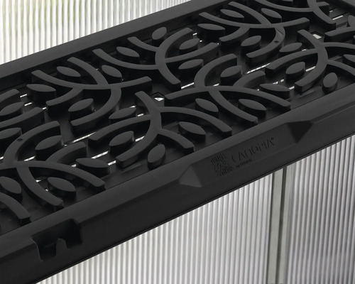 Svart Canopia växthusförvaring med mönster