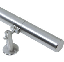 Rostfritt stålräcke med fäste