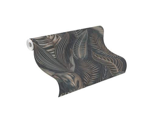 Tapetrulle med bladmönster