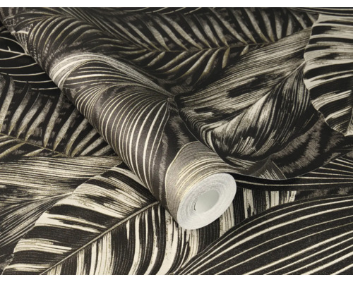 Tapetrulle med bladmönster