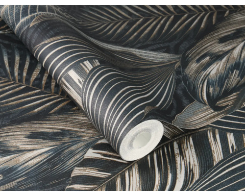 Tapetrulle med bladmönster