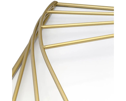 Detaljvy av en gyllene metalldekoration