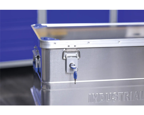 Verktygslåda i aluminium med lås och nyckel