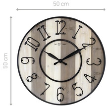Väggklocka med en diameter på 50 centimeter