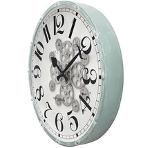 Nextime väggklocka med kugghjul